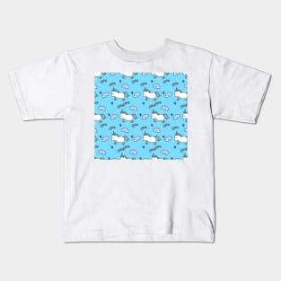 Unicorn kids blue Kids T-Shirt